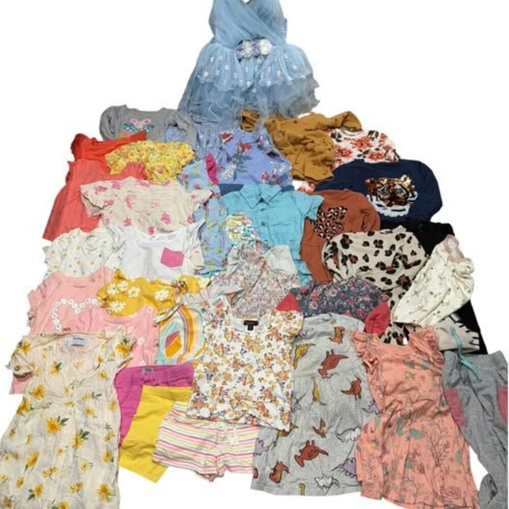 Girls 3T 36 piece Clothing Lot Dresses Tops Shorts Pants Disney Tommy Bahama